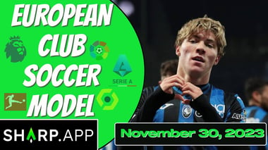 Statsational Soccer Model November 30, 2023