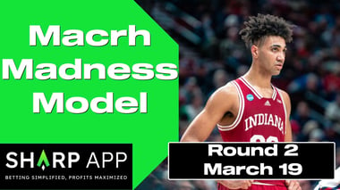 NCAA MARCH MADNESS ROUND 2 MODEL LINES DAY 2