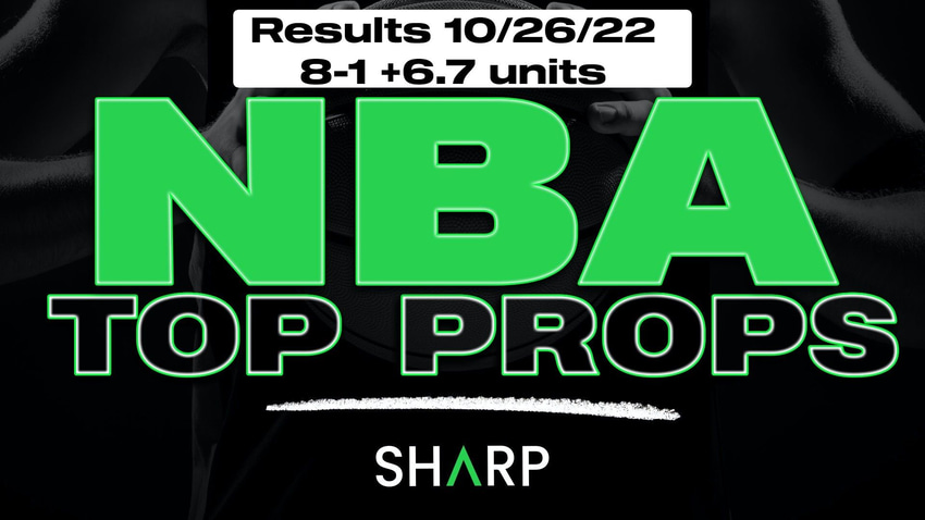 Have You Been Betting The Top Props NBA?  You Should.... (Recap of Oct 26)