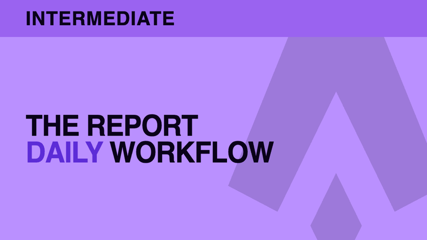 The Sharp Report daily workflow — read it, size it, place it
