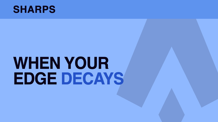 Edge decay — why your sweet spot stops working