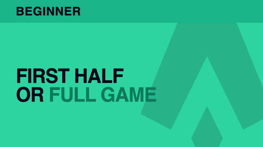 First-half vs full-game — same matchup, different market