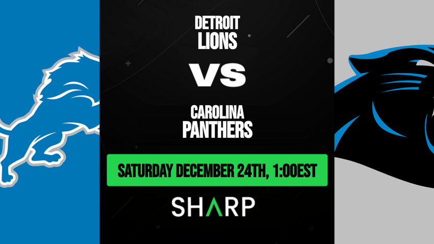 How to Watch Lions at Panthers on Saturday, December 24, 2022