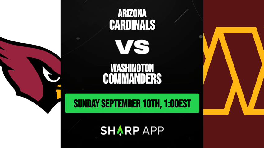 Arizona Cardinals vs Washington Commanders Predictions, Odds, Moneyline,  Over/Under NFL Week 1