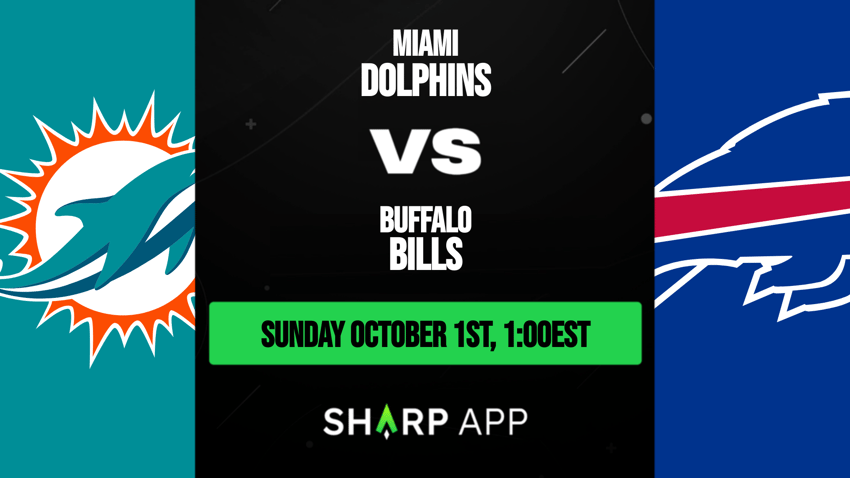 NFL - Miami Dolphins vs Buffalo Bills Odds - Sunday October 1 2023