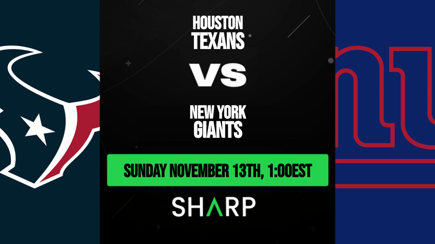 Houston Texans vs New York Giants - November 13, 2022